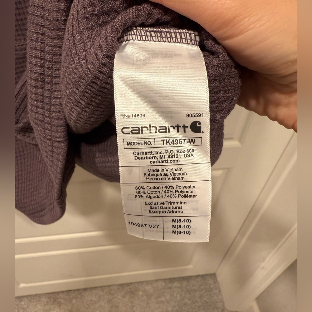 Carhartt Purple Waffle Knit Hoodie - Picture 7 of 7